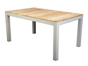 YOI | Midori | niedriger Esstisch | Aluminium - Teak | salix