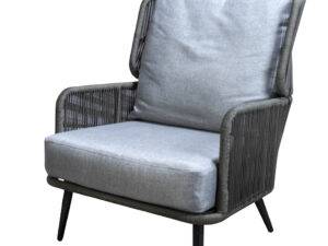 YOI | Tsubasa | Loungesessel | Aluminium - Rope | mixed grey