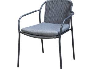 YOI | Vedella | Sitzkissen Stuhl | Spunacrylic | mixed grey