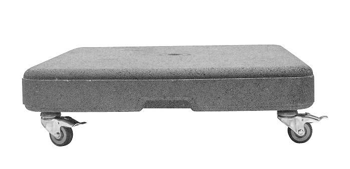 YOI | Betonsockel auf Rädern 95 kg | beton | betongrau