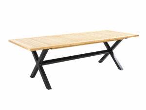 YOI | Wakai | Esstisch | Aluminium - Teak | schwarz