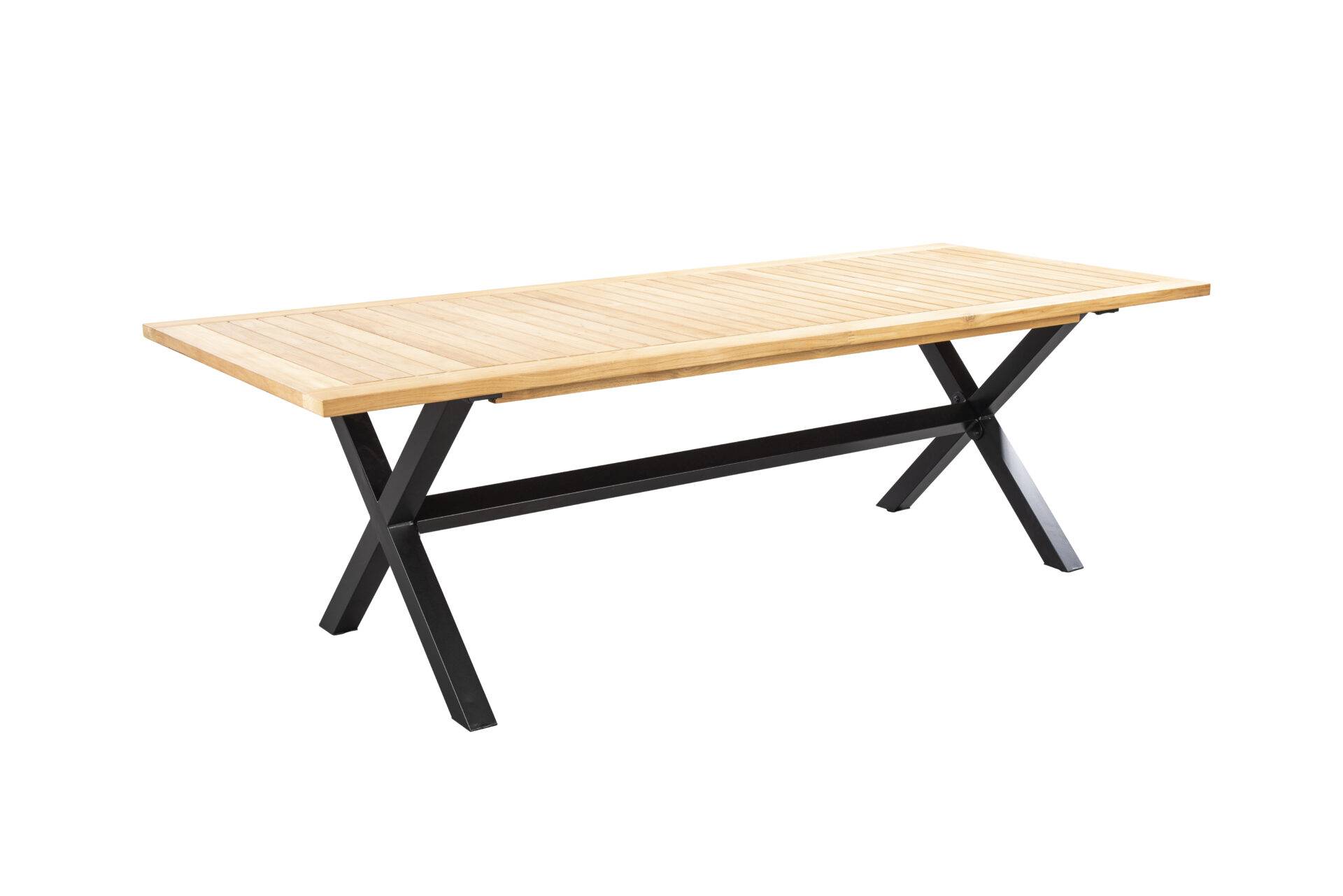 YOI | Wakai | Esstisch | Aluminium - Teak | schwarz