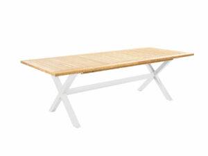 YOI | Wakai | Esstisch | Aluminium - Teak | white