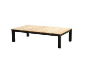 YOI | Midori | Couchtisch | Aluminium - Teak | schwarz