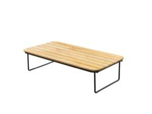 YOI | Taiyo | Couchtisch | Aluminium - Teak | schwarz