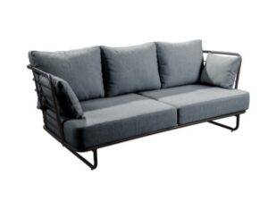 YOI | Taiyo | Sofa 3-Sitzer | Aluminium | panther black