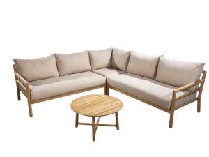 YOI | Maré | Eckset Chaiselongue links + rechts + Ecke + ct m | Teak | teak