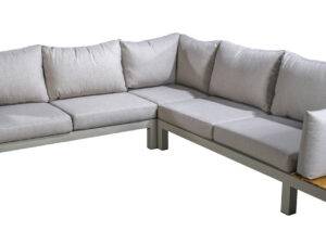 YOI | Midori | Eckset Insel klein ohne Couchtisch | Aluminium