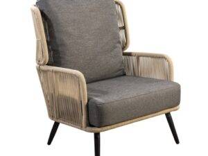 YOI | Tsubasa | Loungesessel | Aluminium - Rope | panther black