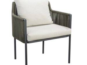 YOI | Umi | Esszimmerstuhl | Aluminium - Rope | dunkelgrau