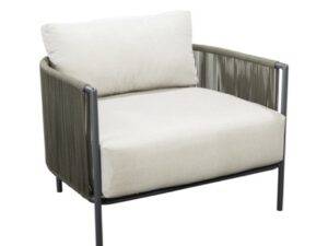 YOI | Umi | Loungesessel | Aluminium - Rope | dunkelgrau
