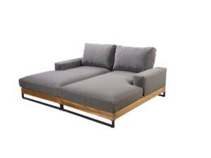 YOI | Yasashii | Diwan-Set 1 x Diwan links + rechts | Aluminium - Teak | teak