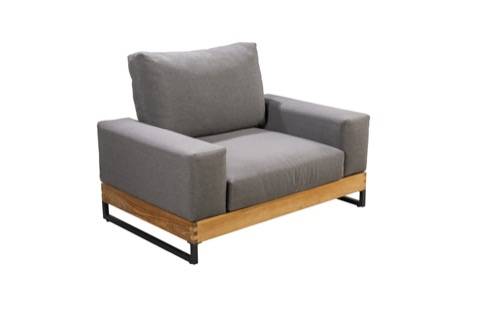 YOI | Yasashii | Loungesessel | Aluminium - Teak | teak