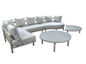 YOI | Hoshi | Set 1 * Niere, 1 * Chaiselongue, 1 * Mitte + 1 * CT-Niere + CT-Oval | Aluminium | salix