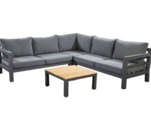 YOI | Midori | Eckset klein mit Couchtisch | Aluminium